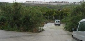 Flooding leaves families stranded and roads closed in Estepona