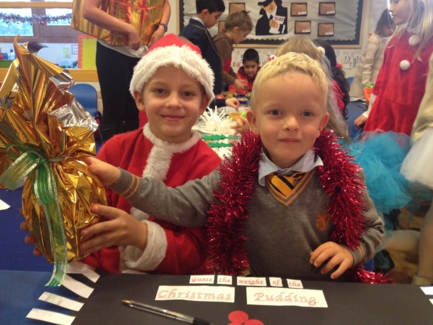 Children stepping into Christmas at BSM