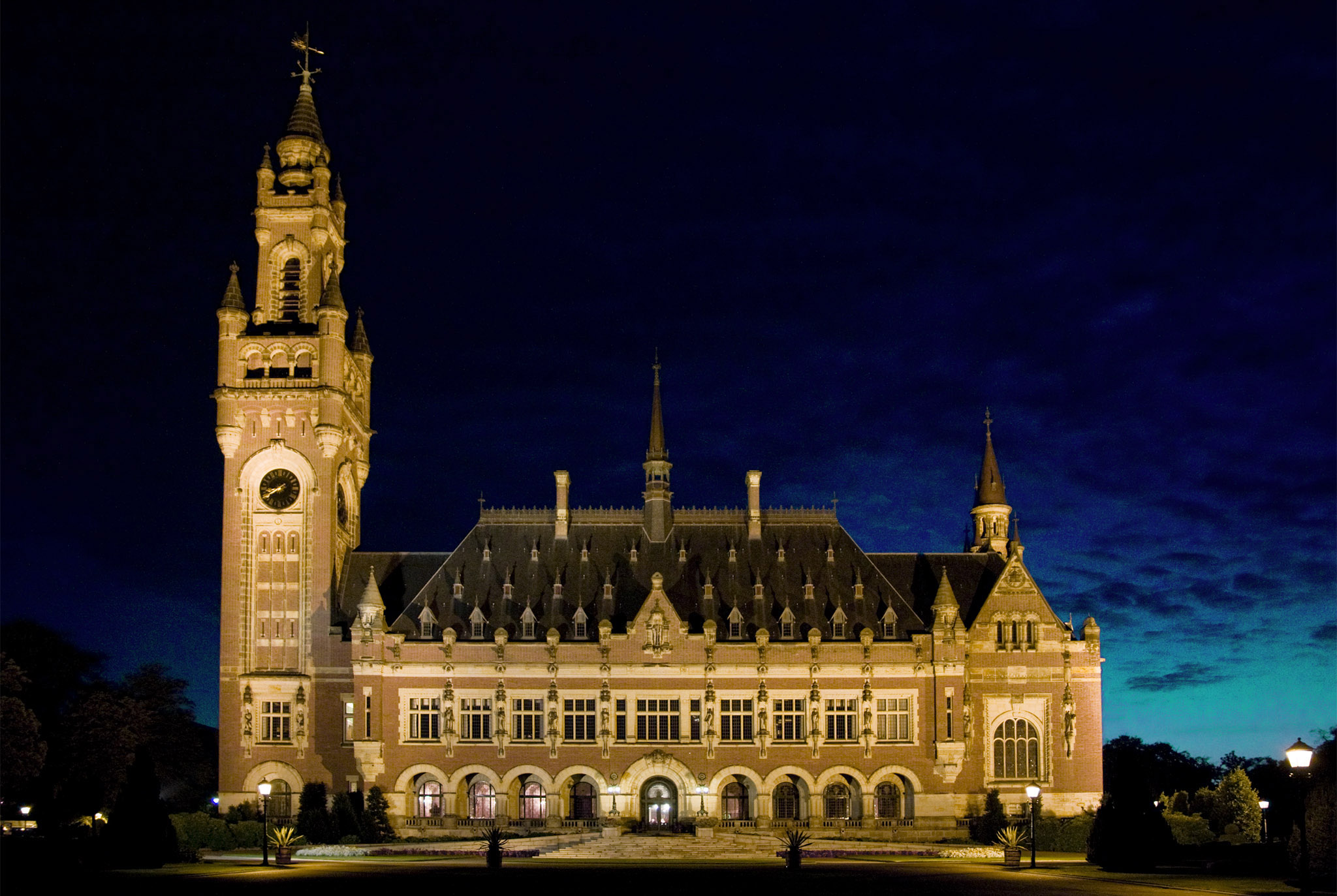 The Peace Palace By Night The Hague Marbella Marbella Adelante 