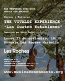 MÃ�SICA CON ENCANTO, Presenta, Cursos y Talleres: THE VIVALDI EXPERIENCE